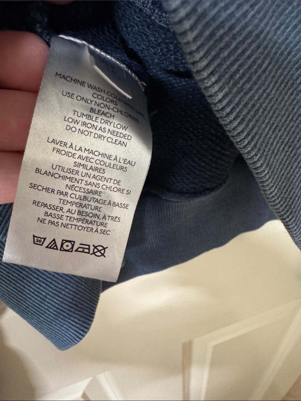 Free People Washed Indigo Cropped Hoodie - Picture 6 of 10